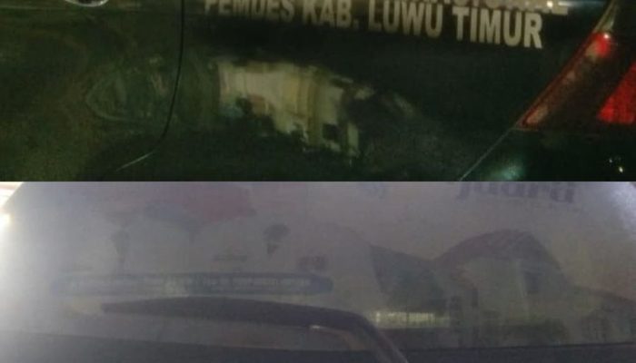 Diduga Tak Sesuai Aturan, Mobil Pemdes Towuti Keluyuran di Kota Palopo