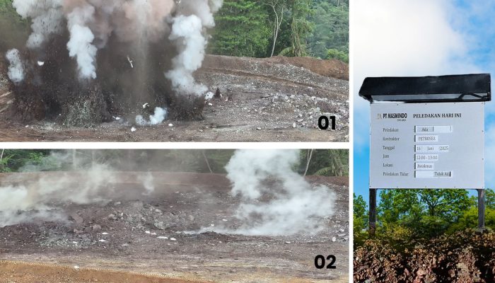 PT Masmindo Optimis Capai Target Produksi Usai Sukseskan First Blasting di Luwu