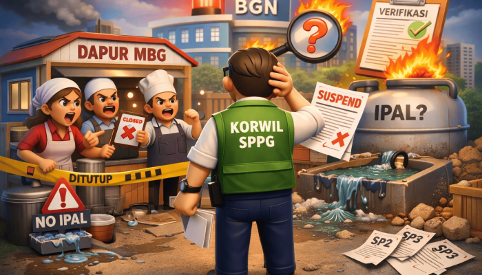 Korwil SPPG Luwu Disorot, Pendampingan Minim, 9 Dapur MBG Disetop Mendadak