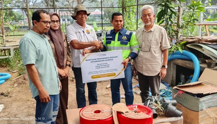 Hadapi Kekeringan, PT MDA Salurkan Bantuan untuk Petani